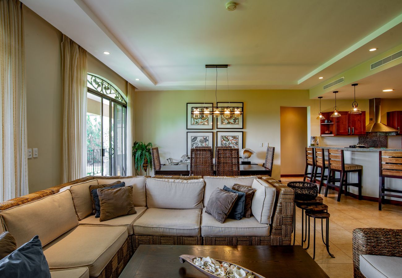Condominium in Cabo Velas - Spacious 2BR Condo w/ Ocean Glimpse | Jobo | Reserva Conchal Golf Resort